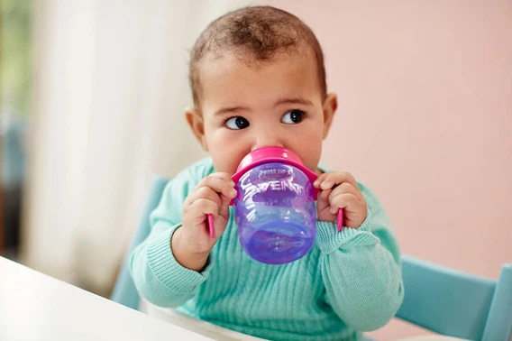 „Philips Avent“ puodelis su snapeliu, 6 mėn. ir vyresniems, violetinis