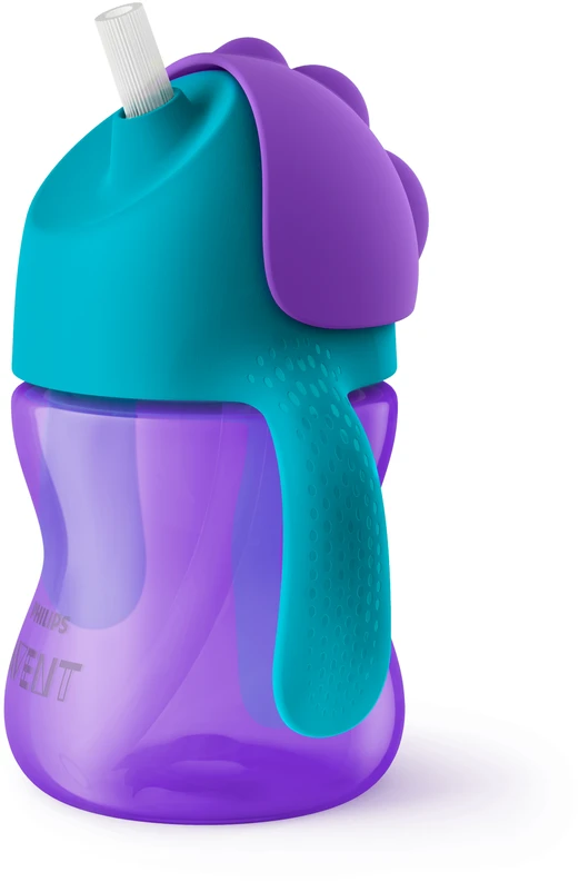 „Philips Avent“ – šiaudelių puodeliai, lankstus šiaudelių puodelis, 200 ml / 7 uncijos, 9 mėn.+, 1 vnt. pakuotė