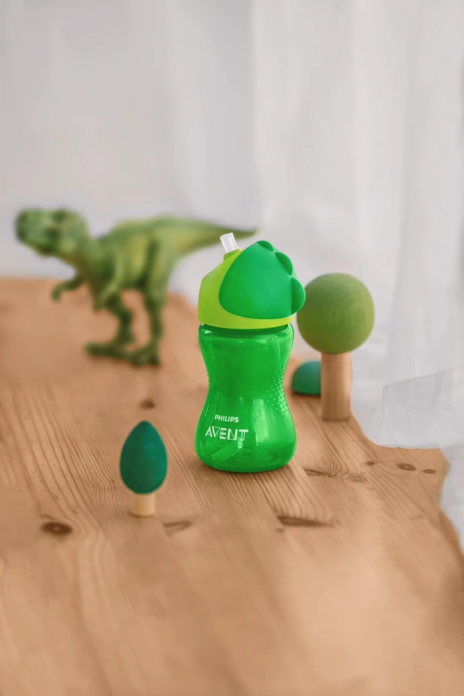 „Philips Avent“ – šiaudelių puodeliai, lankstus šiaudelių puodelis, 300 ml / 10 uncijų, 12 mėn.+, 1 pakuotė