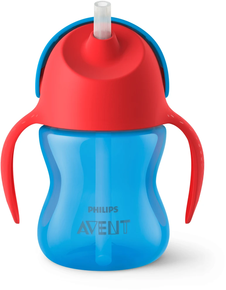„Philips Avent“ – šiaudelių puodeliai, lankstus šiaudelių puodelis, 200 ml / 7 uncijos, 9 mėn.+, 1 vnt. pakuotė