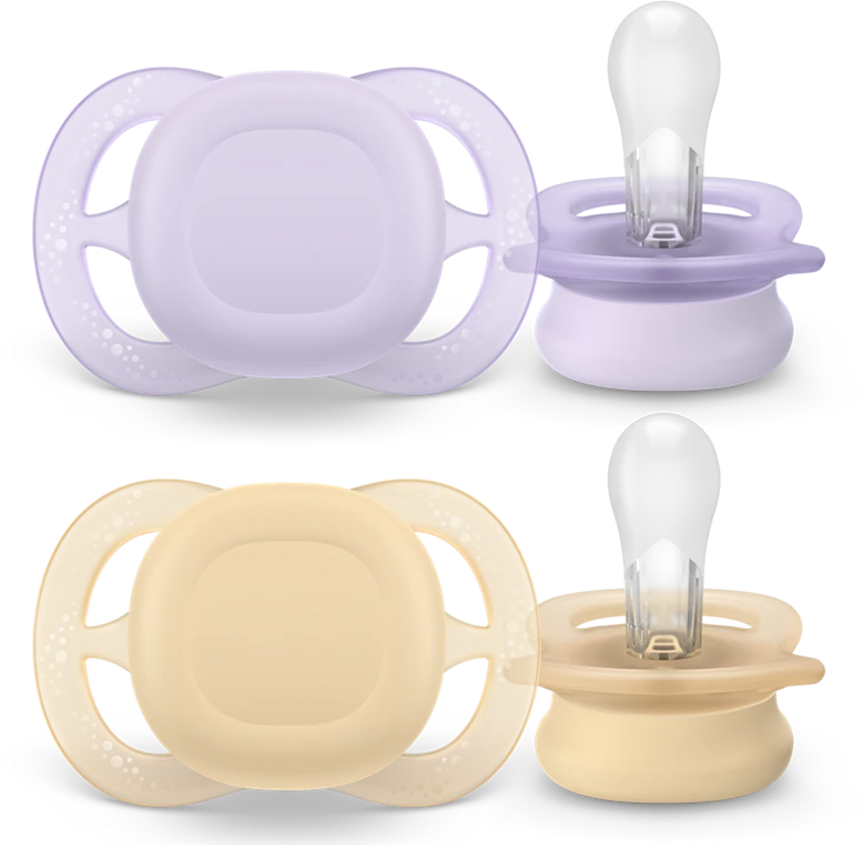 „Philips Avent“ – „Ultra Start“, 0–2 mėn., šviesiai rožinis / šviesiai geltonas