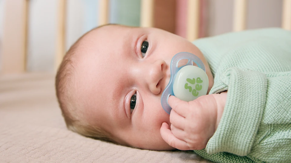 „Philips Avent“ – „Ultra Start“, 0–2 mėn., naktinis, šviesiai žalias / šviesiai mėlynas