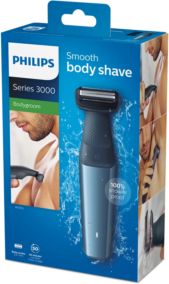 Barzdaskutė „Philips“ kūno kirpimo mašina BG3485/15 su triguba apsauga skutimosi sistema