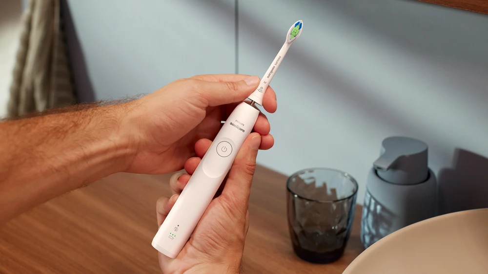 Elektrinis dantų šepetėlis Philips Sonicare Series 5300 HX7108/01, Baltas