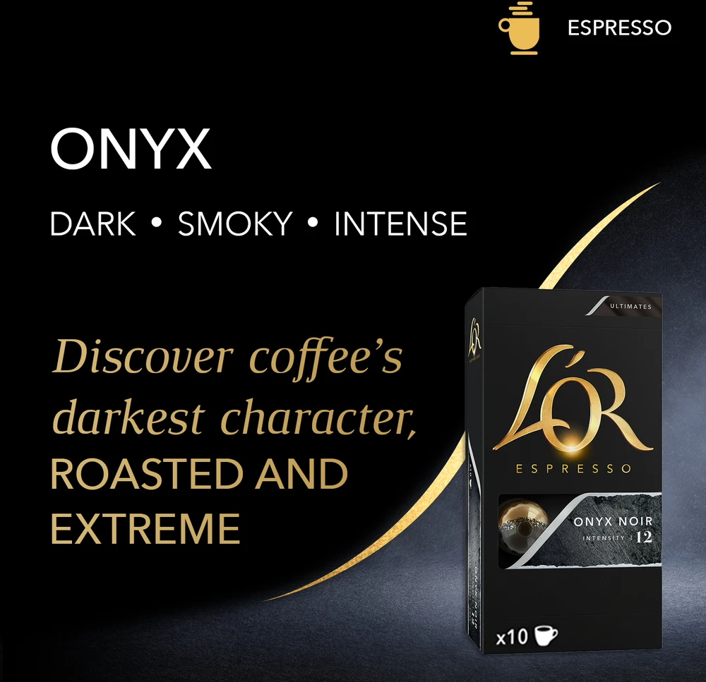Philips Lorsenseo L'OR kapsulės - Espresso Onyx - Kavos kapsulės - 10 vnt.