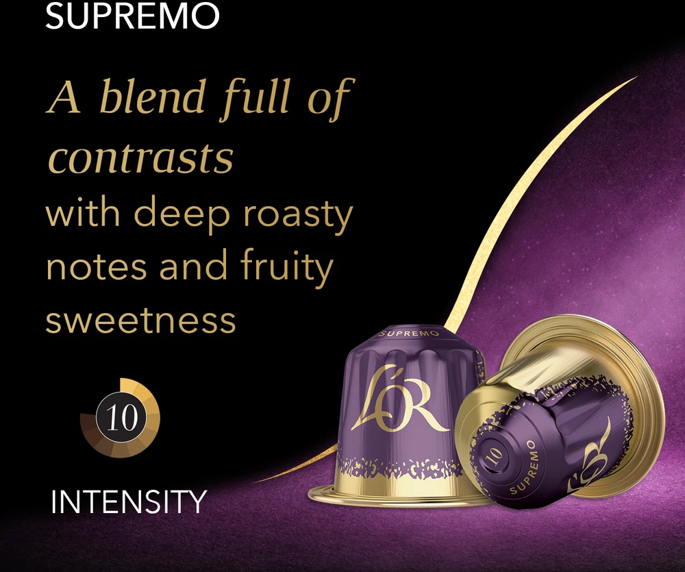 Philips Lorsenseo L'OR kapsulės - Espresso Supremo - kavos kapsulės - 10 vnt.