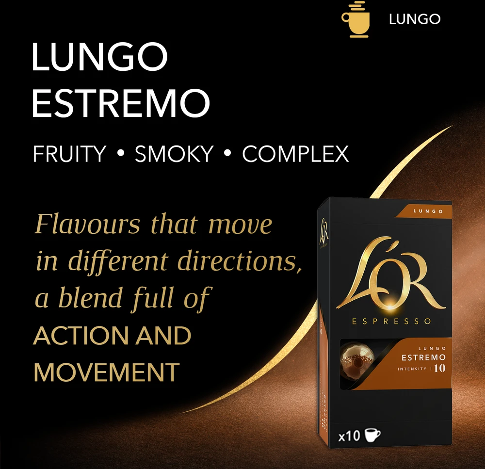 Philips Lorsenseo L'OR kapsulės - Lungo Estremo - kavos kapsulės - 10 vnt.