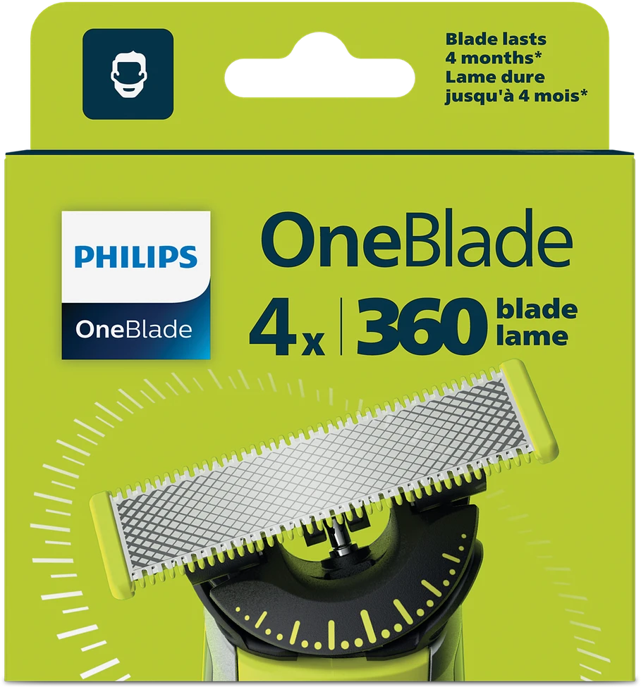 Philips OneBlade 360 keičiamų peiliukų rinkinys QP440/50