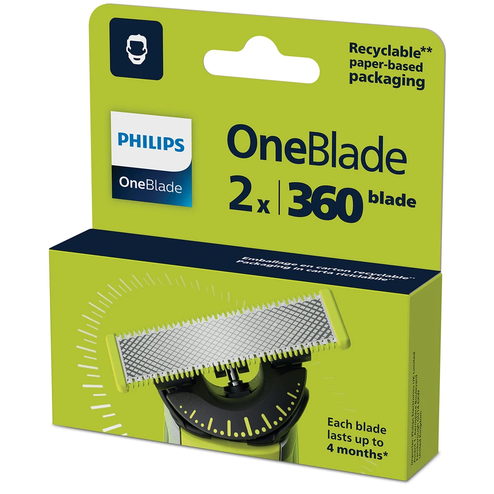 Atsarginiai peiliukai Philips QP420/50, Žalios spalvos