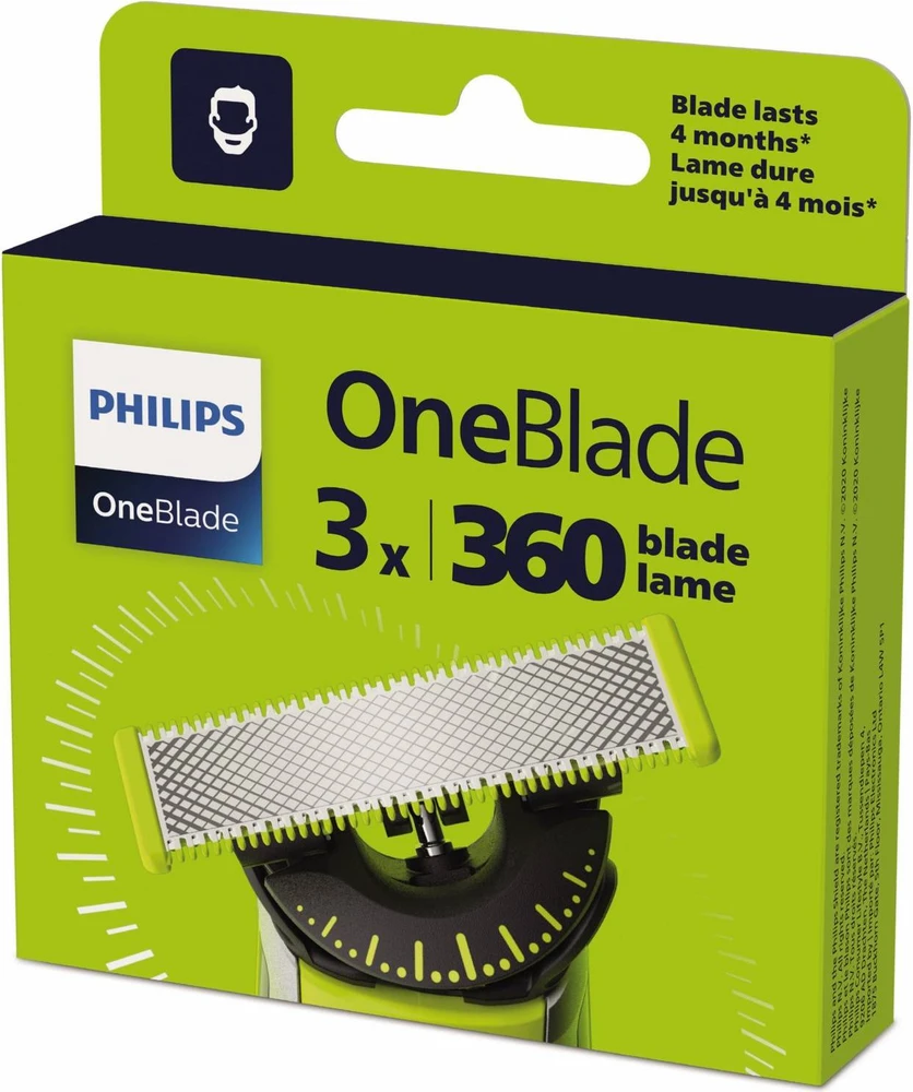 Keičiamasis peiliukas Philips OneBlade QP430/50, 3 vnt.