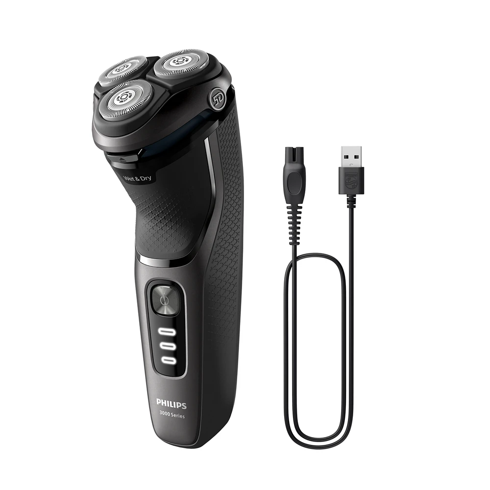 Philips Shaver 3000 Series Drėgnojo ir sausojo skutimo elektrinė barzdaskutė S3343/13