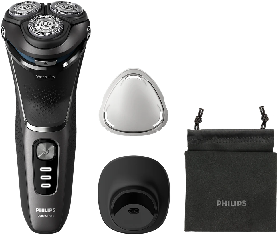 Philips Shaver 3000 Series Drėgnojo ir sausojo skutimo elektrinė barzdaskutė S3343/13
