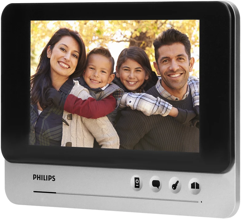 Orno „Philips WelcomeEye AddComfort“ monitorius, skirtas išplėsti „WelcomeEye Comfort“ seriją, 7 colių ekranas, vartų valdymas, domofonas
