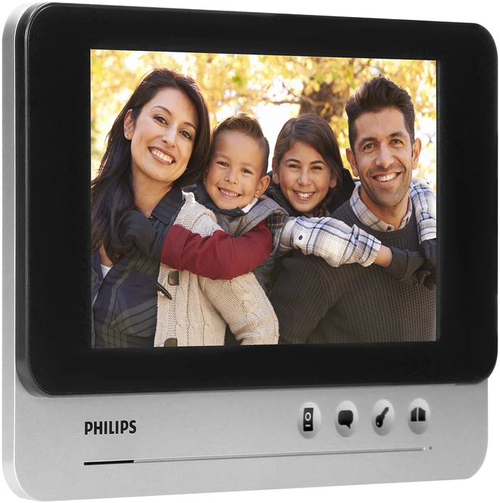 Orno „Philips WelcomeEye AddComfort“ monitorius, skirtas išplėsti „WelcomeEye Comfort“ seriją, 7 colių ekranas, vartų valdymas, domofonas