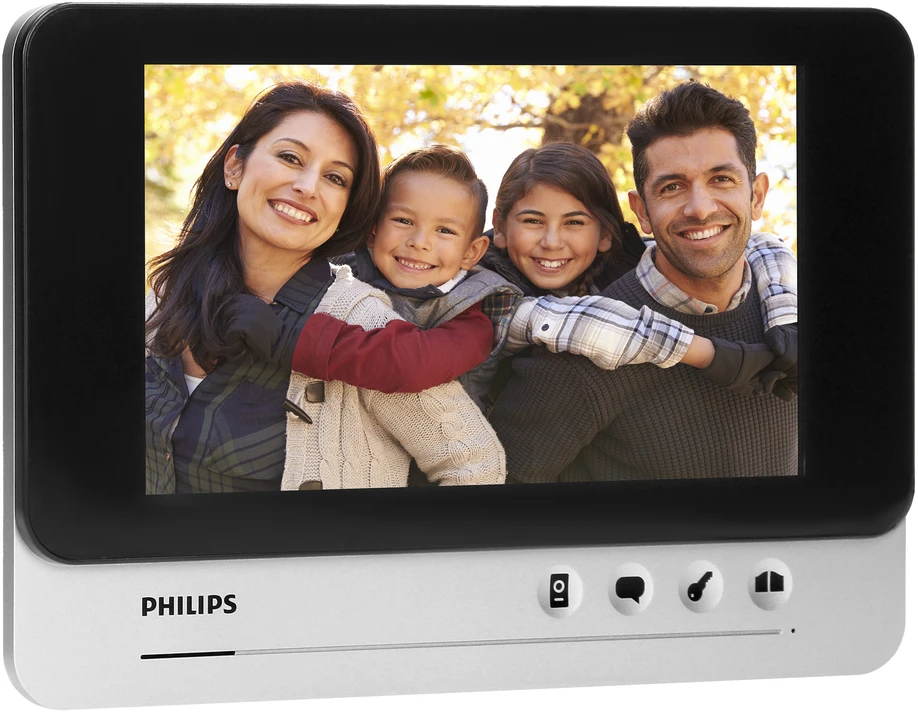Orno „Philips WelcomeEye AddComfort“ monitorius, skirtas išplėsti „WelcomeEye Comfort“ seriją, 7 colių ekranas, vartų valdymas, domofonas