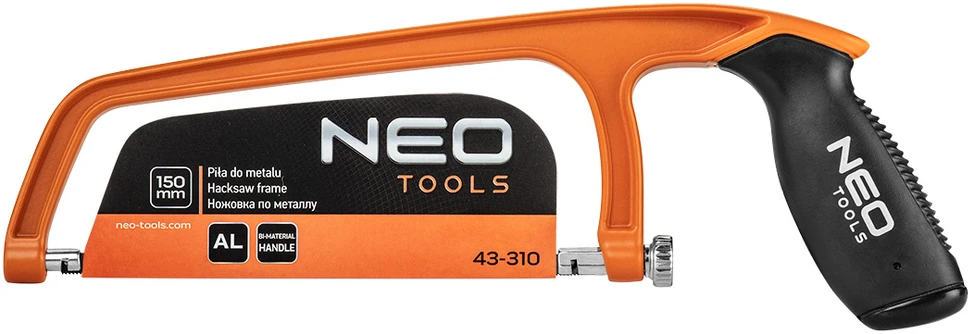 Neo Piła 150 mm metalo pjūklas, aliuminis, dviejų komponentų rankena