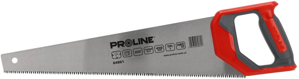 Rankinis pjūklas "Proline" 450 mm, 7z c., 3 aštrių briaunų. Turbocut