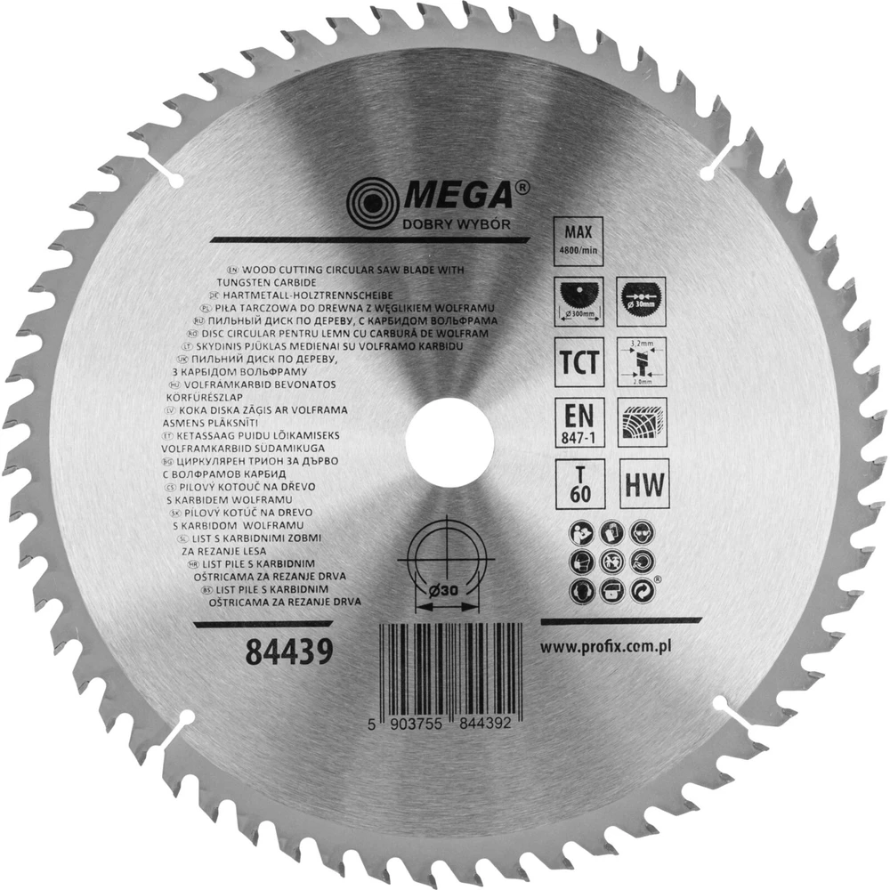 Piła Diskinis pjūklas medienai 300 * 60 t * 30 mm