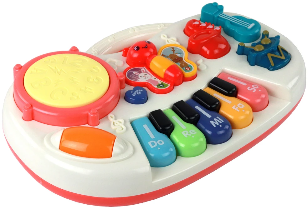 Pianinko Muzikinis fortepijonas Lean Toys vaikams, 29x19x6 cm