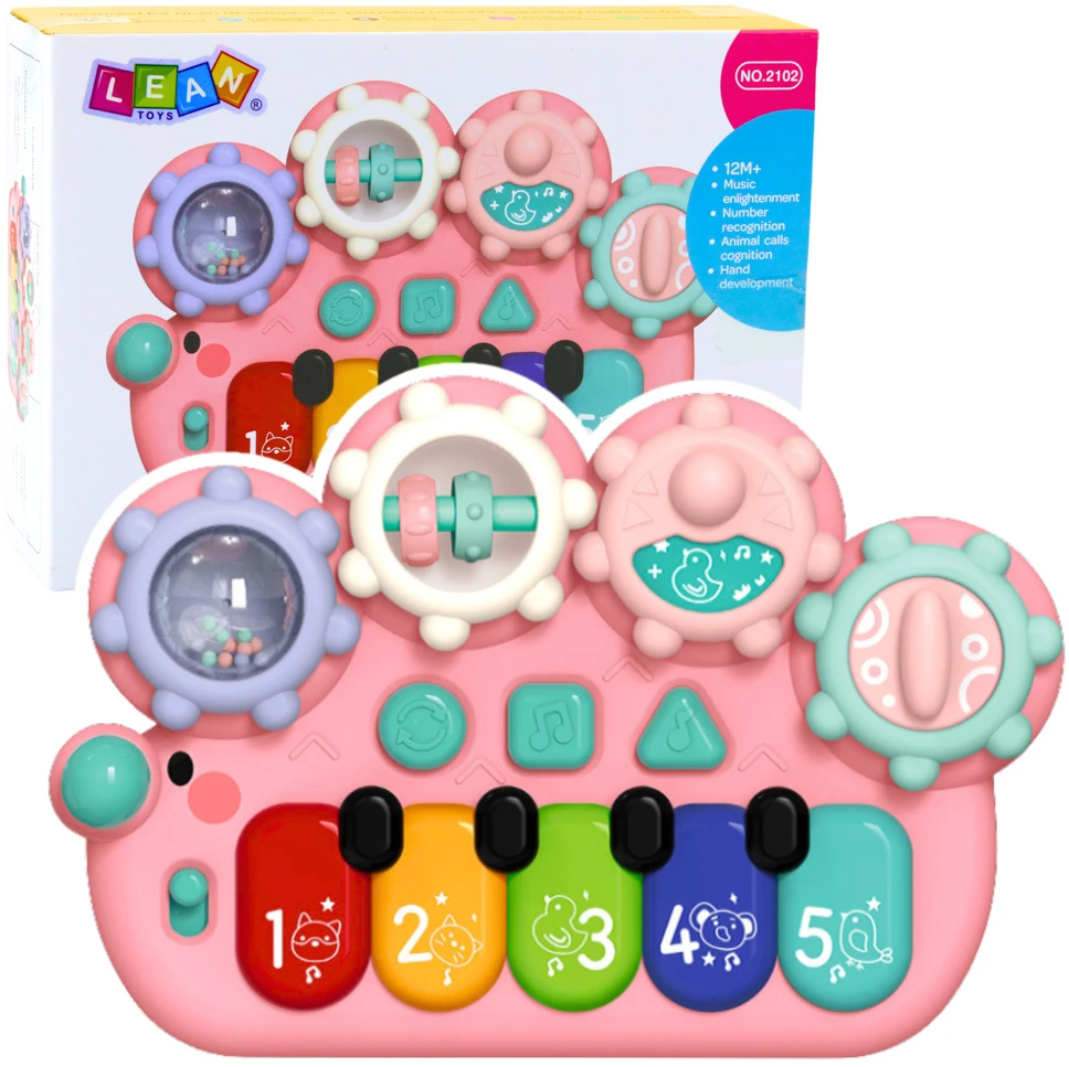 Lean Toys Interaktyvus vaikiškas pianinas su krumpliais