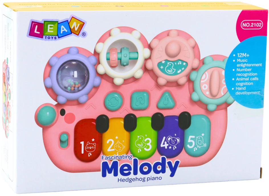 Lean Toys Interaktyvus vaikiškas pianinas su krumpliais