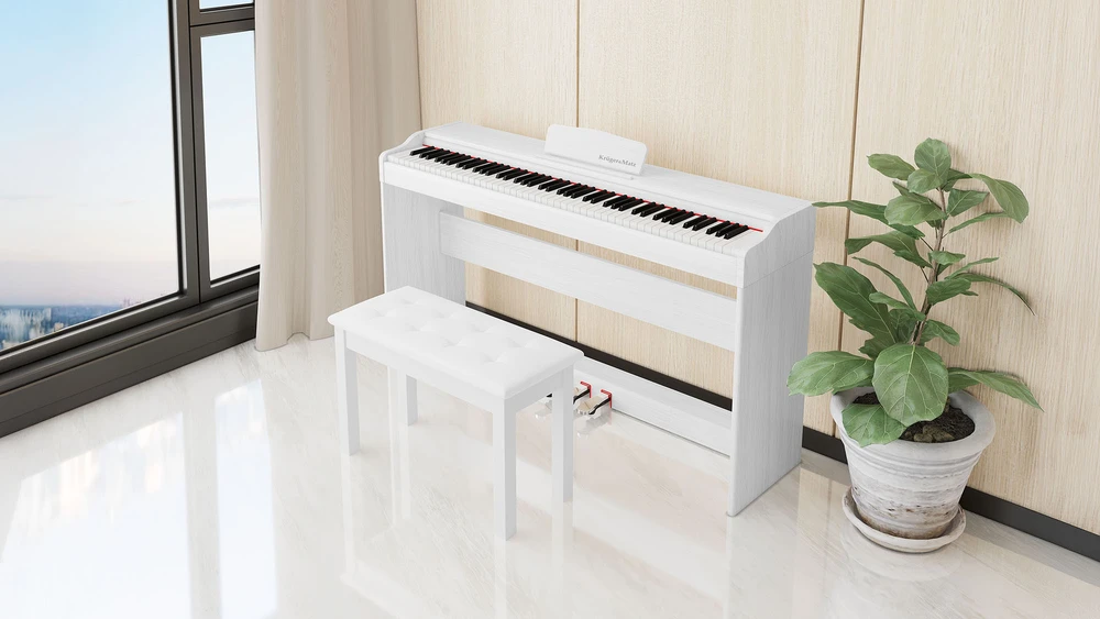 Kruger & Matz KrugerMatz KMDP-105 skaitmeninis pianinas, baltas