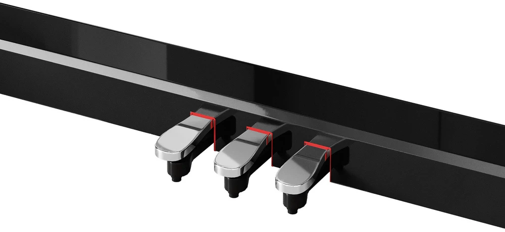 Kruger & Matz Pianino KrugerMatz KMDP-135 skaitmeninis pianinas, blizgiai juodas