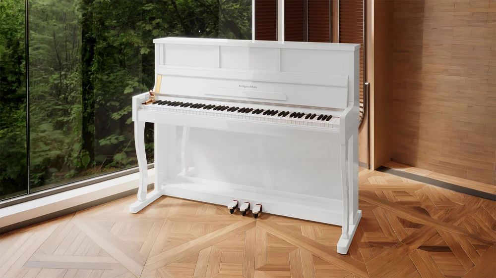 Kruger & Matz Pianino KrugerMatz KMDP-755 skaitmeninis pianinas, blizgiai baltas