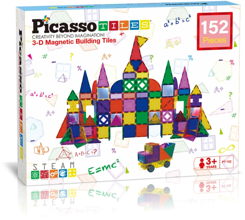 PICASSO TILES Magnetinis konstruktorius 3D 152 det., PT152