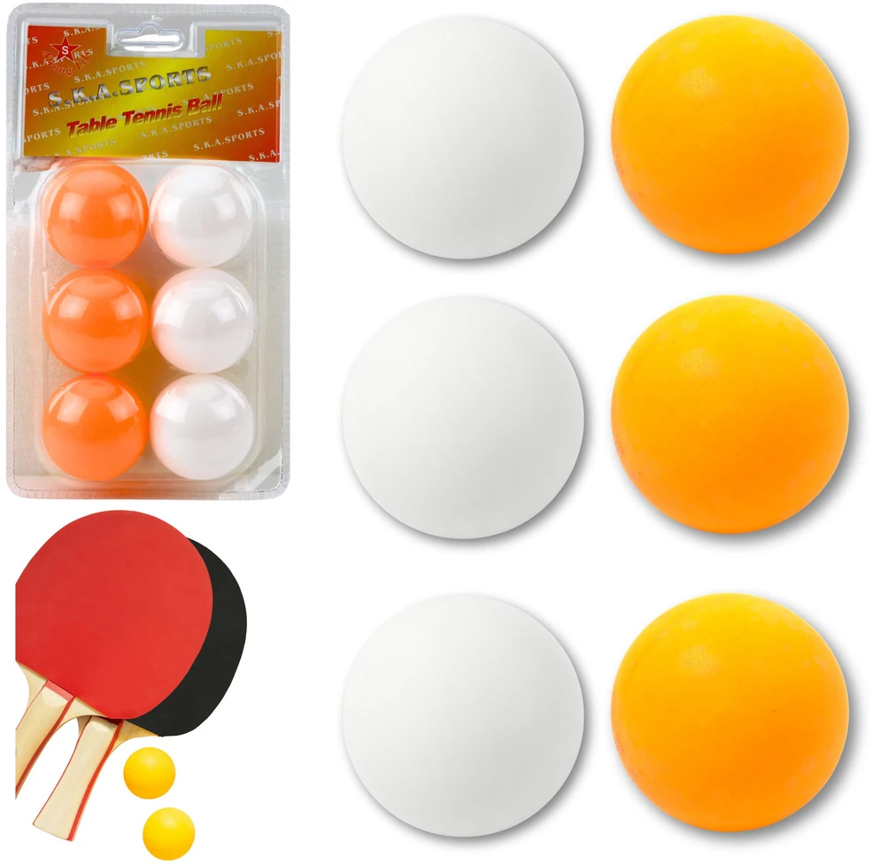 Lean Toys Stalo teniso kamuoliukai 6 vnt.