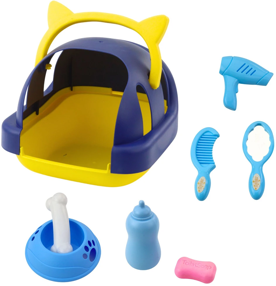 Lean Toys Interaktyvus žaislinis pudelis su dėklu ir priedais
