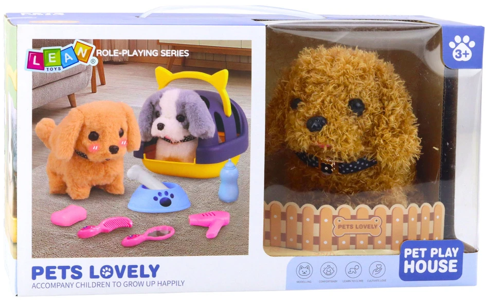 Lean Toys Interaktyvus žaislinis pudelis su dėklu ir priedais
