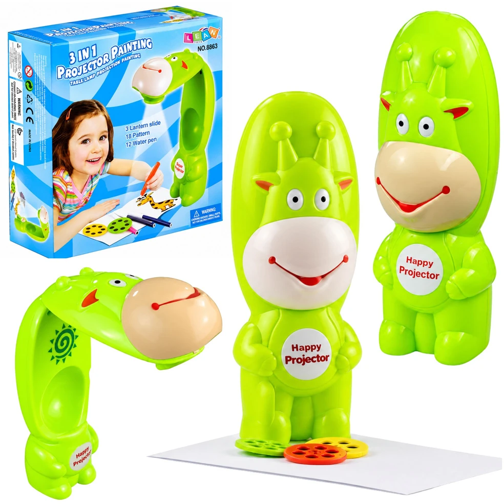 Piešimo projektorius Lean Toys Žirafa