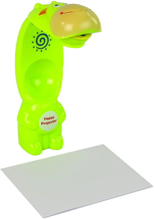 Lean Toys Žalias piešimo projektorius su flomasteriais