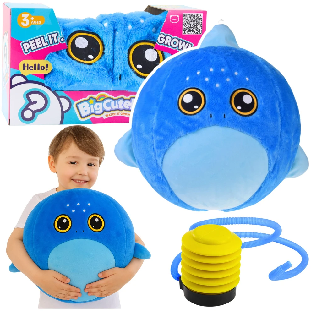 Lean Toys Pliušinis kamuolys BigCutePet ryklys 50 cm