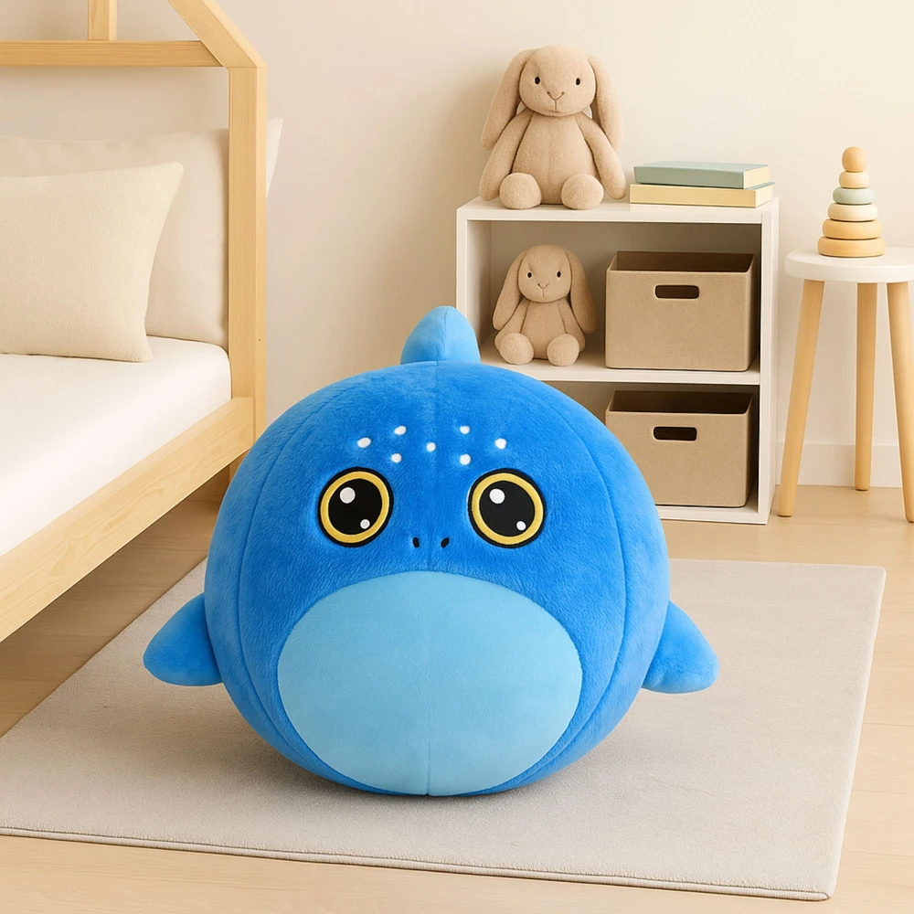Lean Toys Pliušinis kamuolys BigCutePet ryklys 50 cm