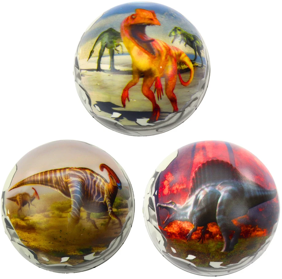Lean Toys Dinozaurų Piešiniais Papuoštas Kamuoliukas, 7 cm
