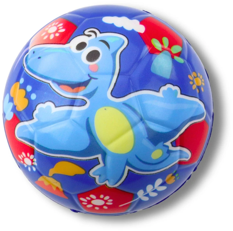 Lean Toys Kamuolys su dinozaurų piešiniais, 10 cm