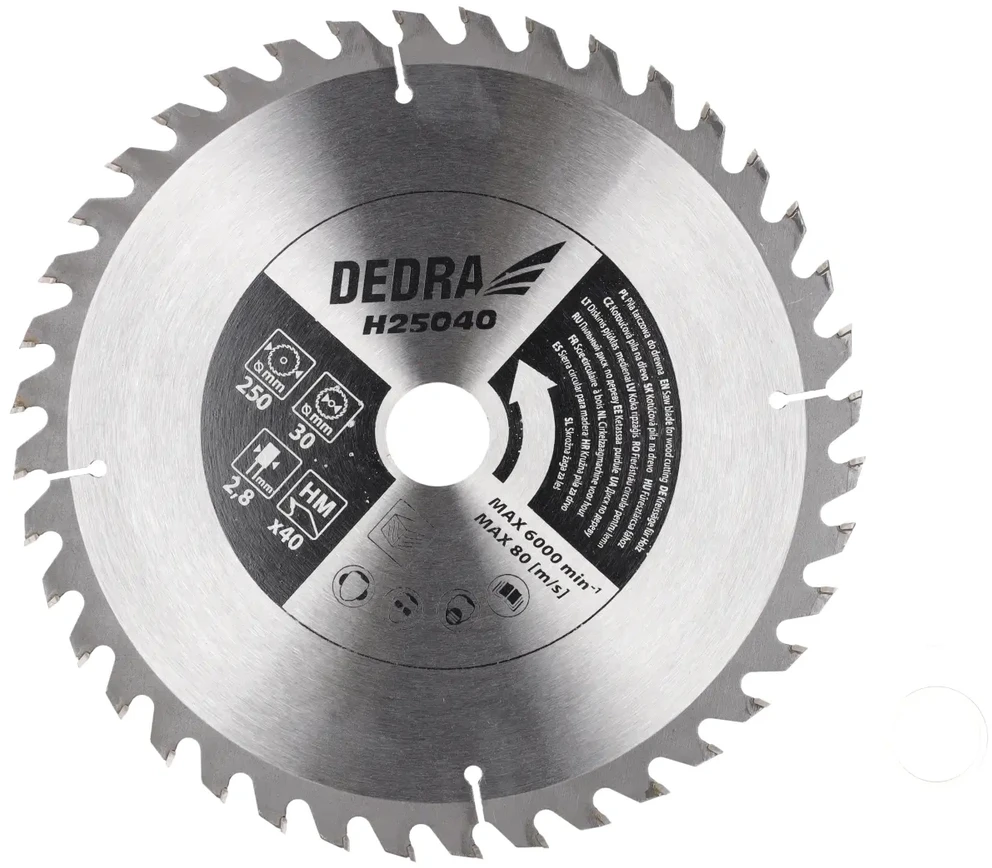 Dedra Pjovimo stakles mediui 2000W 250mm