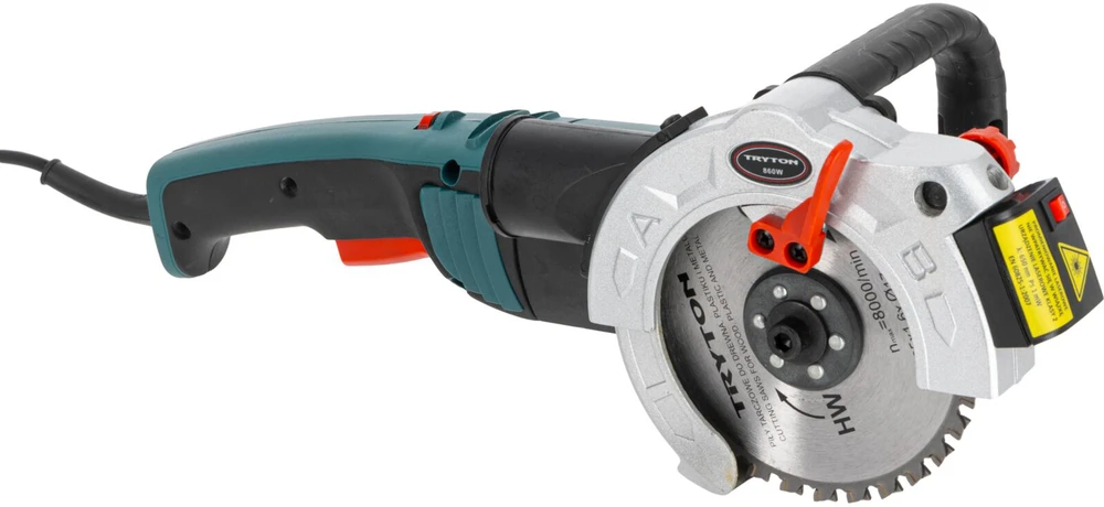 Tryton pjūklas Dvidiskis pjūklas 860 W, 125 mm, 3000–5500/min., lazeris, lagaminas