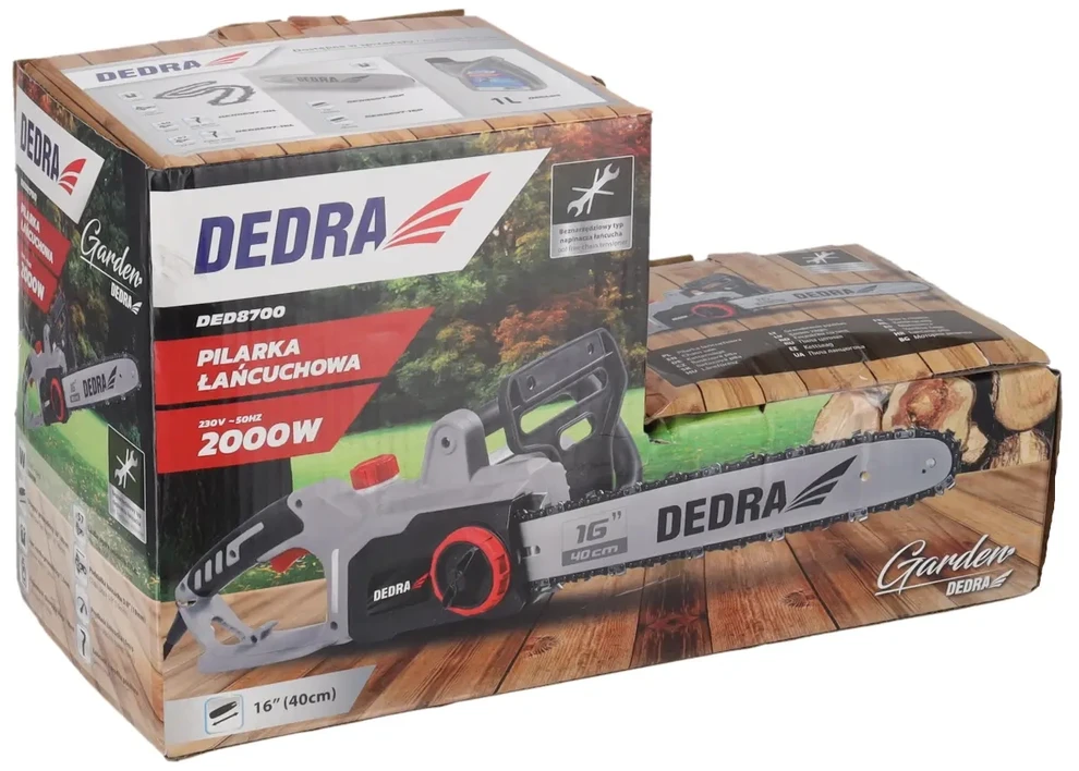 Dedra pjūklas Elektrinis grandininis pjūklas 2,0 kW 40 cm