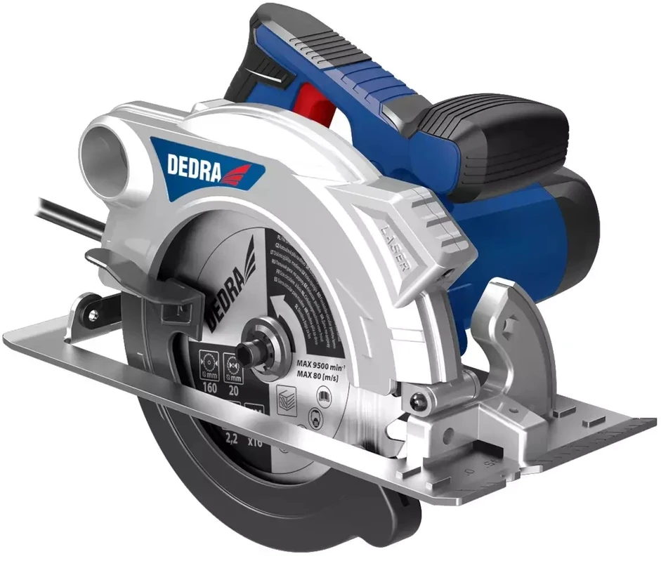Dedra pjūklas Rankinis pjūklas 1500 W 185 mm lazeris