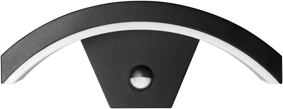 Lubinis šviestuvas Orno PILEA LED 9W, sodo šviestuvas su PIR jutikliu, 700lm, IP54, 4000K, juodas