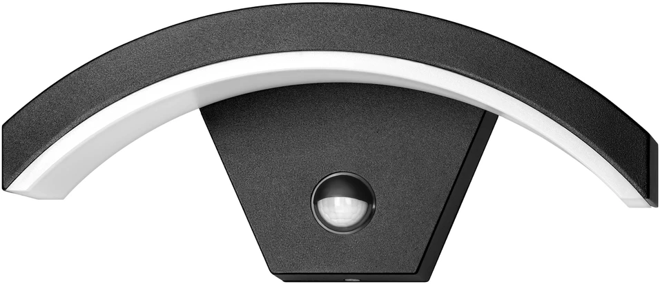 Lubinis šviestuvas Orno PILEA LED 9W, sodo šviestuvas su PIR jutikliu, 700lm, IP54, 4000K, juodas