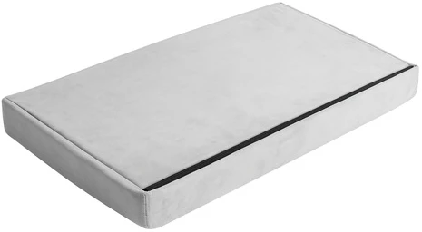 Pilkas aksominis pufas 60x30x30 cm Ruhhy 25994
