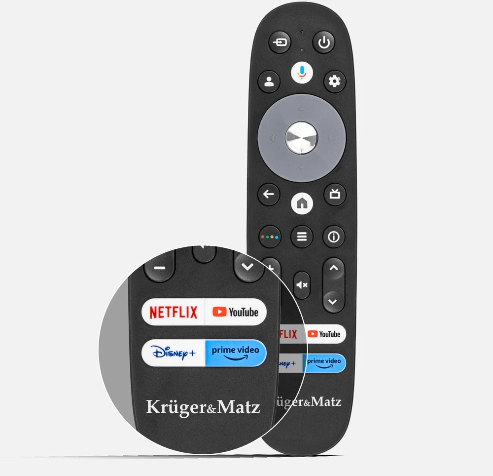 Nuotolinio valdymo pultas televizoriui Kruger & Matz Google TV