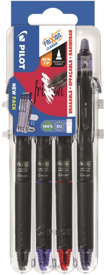 Pilot Pen Pilot - Frixion Point Clicker rašikliai, 2 vnt., 0,5 cm, baziniai (4 spalvos)