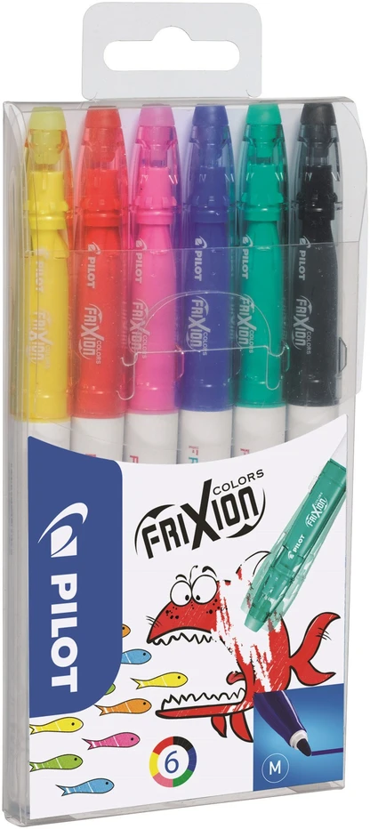 Pilot Pen Trinami flomasteriai Pultas FRIXION COLORS, 6 spalvų