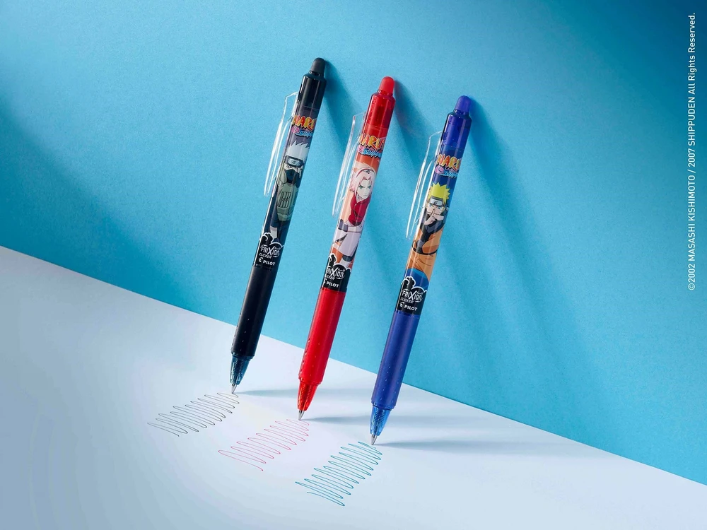 Pilot Pen Geliniai rašikliai, Pilot Frixion Clicker, 0,7mm, su trintuku, 3 spalvų