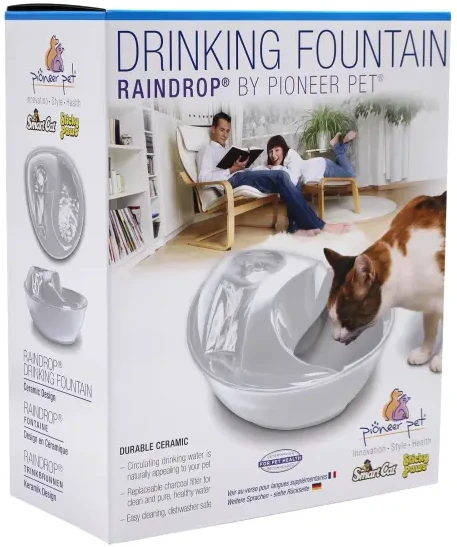 Pioneer – „Rain Drop Style“ – baltas – 1,8 l – geriamojo vandens fontanas